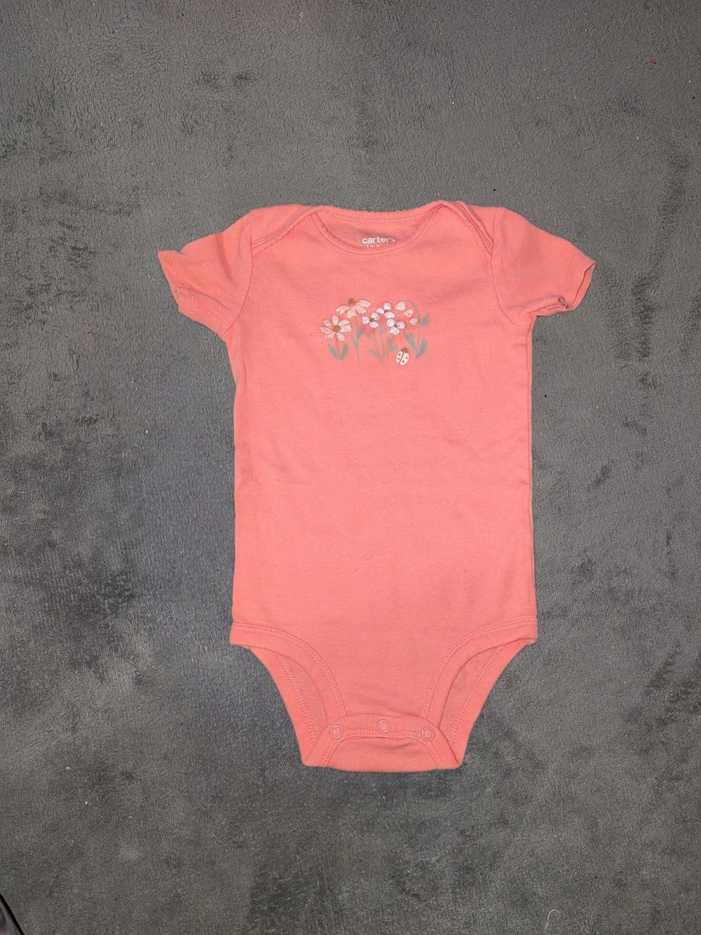 Carter's Baby Girls Short Sleeve Floral One-Piece Bodysuits Set
